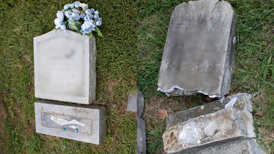 Juvenile arrested after several headstones damaged at Cookeville cemetery