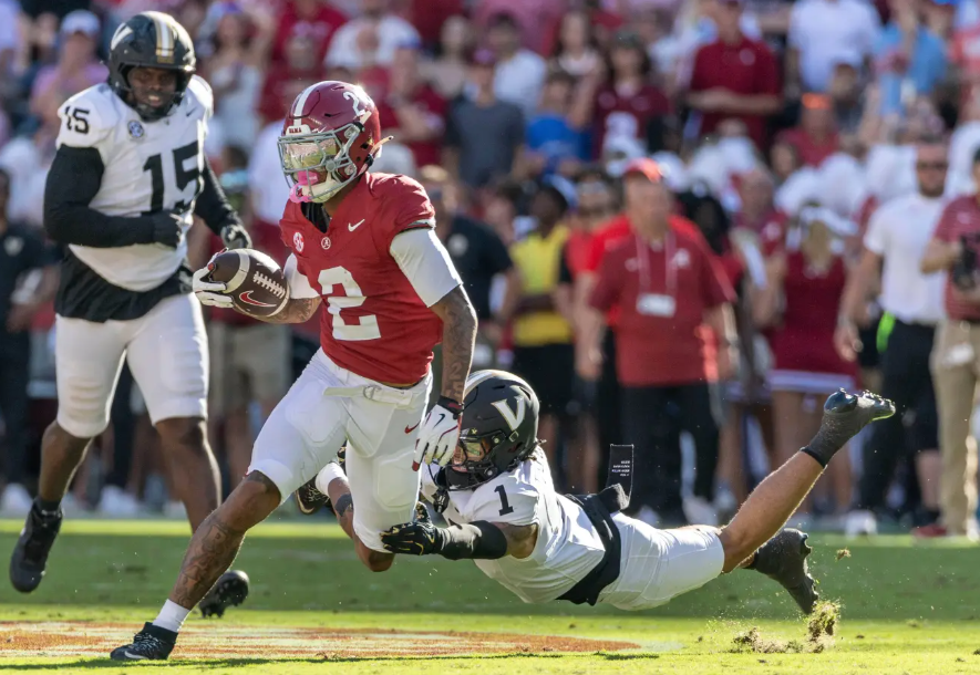 Simpson, Miller lead No. 10 Alabama to 30-14 victory over No. 16 Vanderbilt